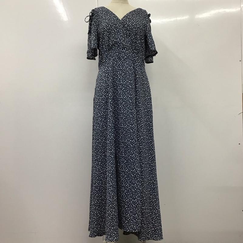フィフス fifth ワンピース ロングスカート ES23S8725 小花柄カシュクールロングワンピース 半袖 タグ付き M 花柄 青 / ブルー /  レディース USED 古着 中古 10114979