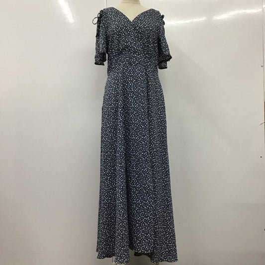 フィフス fifth ワンピース ロングスカート ES23S8725 小花柄カシュクールロングワンピース 半袖 タグ付き M 花柄 青 / ブルー /  レディース USED 古着 中古 10114979