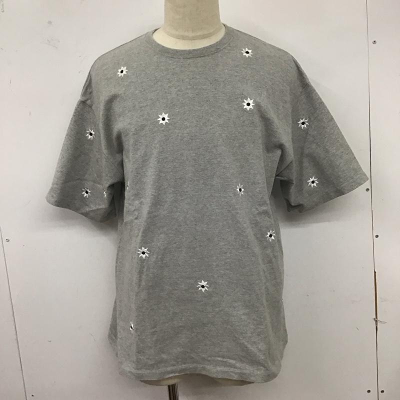 古着 USED Tシャツ 半袖 半袖カットソー プリントTシャツ クルーネックカットソー NICKGEAR L ロゴ、文字 灰 / グレー /  メンズ USED 古着 中古 10124697