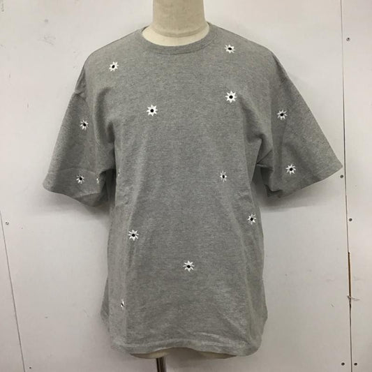 古着 USED Tシャツ 半袖 半袖カットソー プリントTシャツ クルーネックカットソー NICKGEAR L ロゴ、文字 灰 / グレー /  メンズ USED 古着 中古 10124697