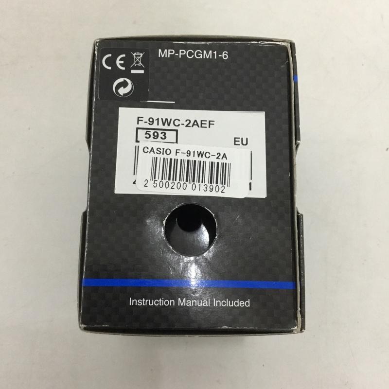 カシオ CASIO 腕時計 デジタル F-91WC-2AEF チープカシオ チプカシ 無地 水色 / ライトブルー /  メンズ USED 古着 中古 10144084