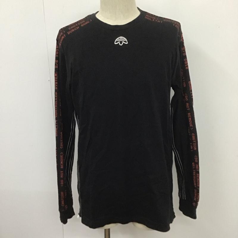 アディダス adidas Tシャツ 長袖 DM9690 Alexander Wang ロンT ロゴ、文字 黒 / ブラック /  メンズ USED 古着 中古 10107958