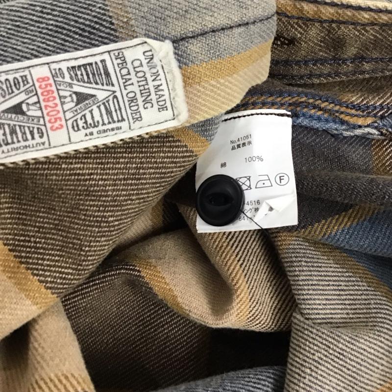 ヒューストン HOUSTON シャツ、ブラウス 長袖 M チェック マルチカラー / マルチカラー /  メンズ USED 古着 中古 10129997