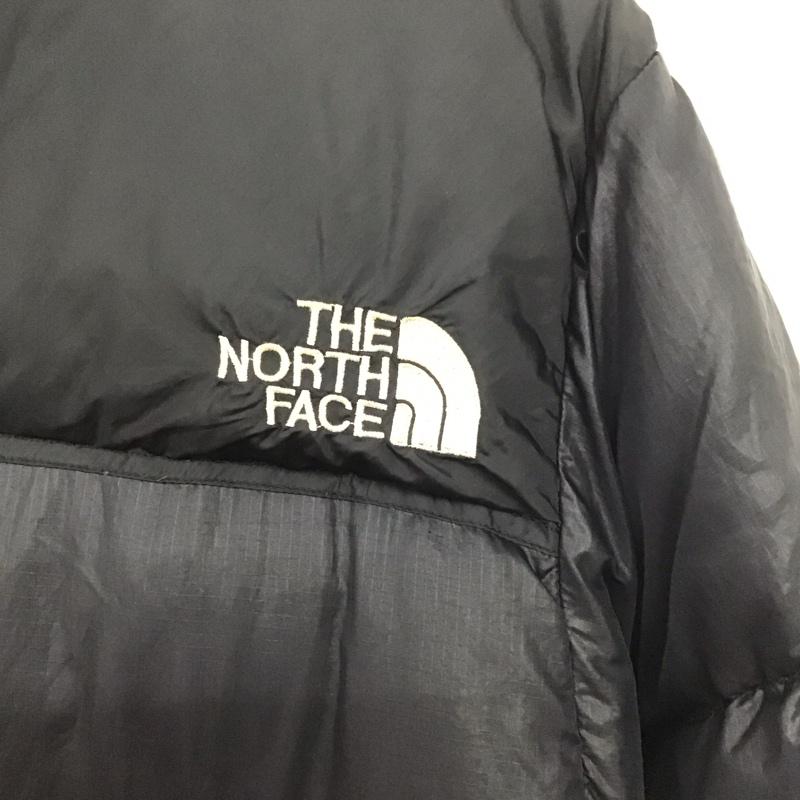 ザノースフェイス THE NORTH FACE ジャケット、上着 ジャンパー、ブルゾン ジップアップジャケット ナイロンジャケット アウター ダウンジャケット ロゴ、文字 黒 / ブラック /  メンズ USED 古着 中古 10140686