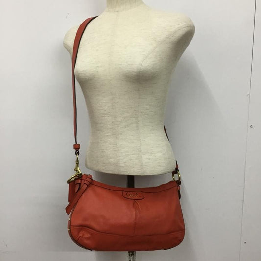 コーチ COACH ショルダーバッグ ショルダーバッグ F24404 レザー ロゴ、文字 橙 / オレンジ /  レディース USED 古着 中古 10144889