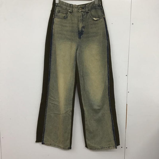 スライ SLY パンツ デニム、ジーンズ 030HAZ31-4501 J／W DOCKING SW STRAIGHT 1 無地 青 / ブルー /  レディース USED 古着 中古 10137771