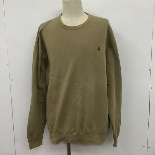 ポロバイラルフローレン Polo by RALPH LAUREN トレーナー 長袖 L 無地 ベージュ / ベージュ /  メンズ USED 古着 中古 10106211