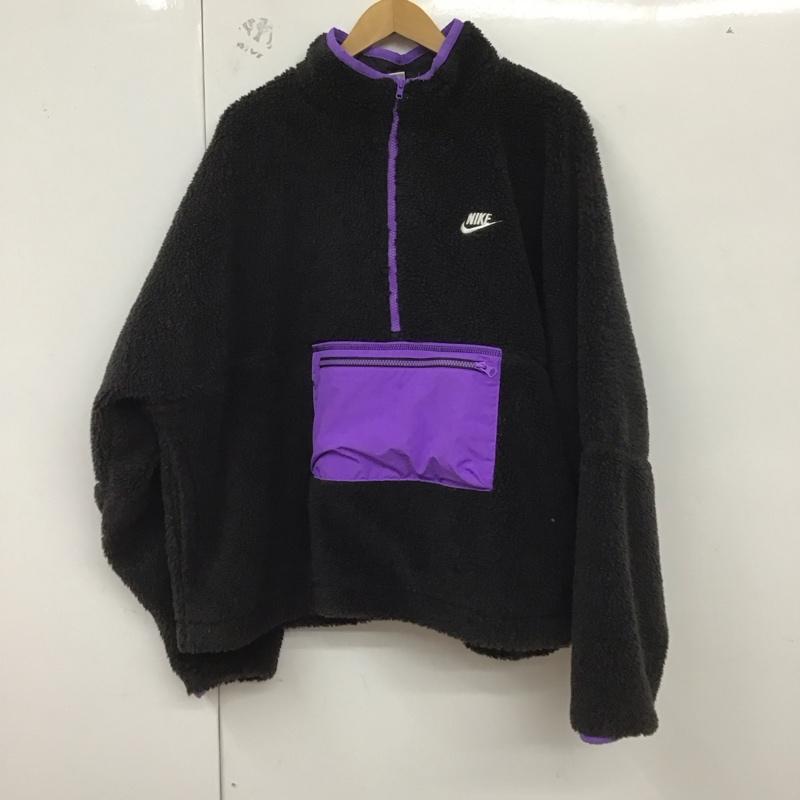 ナイキ NIKE ジャケット、上着 ジャンパー、ブルゾン dq4881-010 ジャケットクラブフリース ウィンタライズドアラック XXL ロゴ、文字 黒 / ブラック /  メンズ USED 古着 中古 10129598