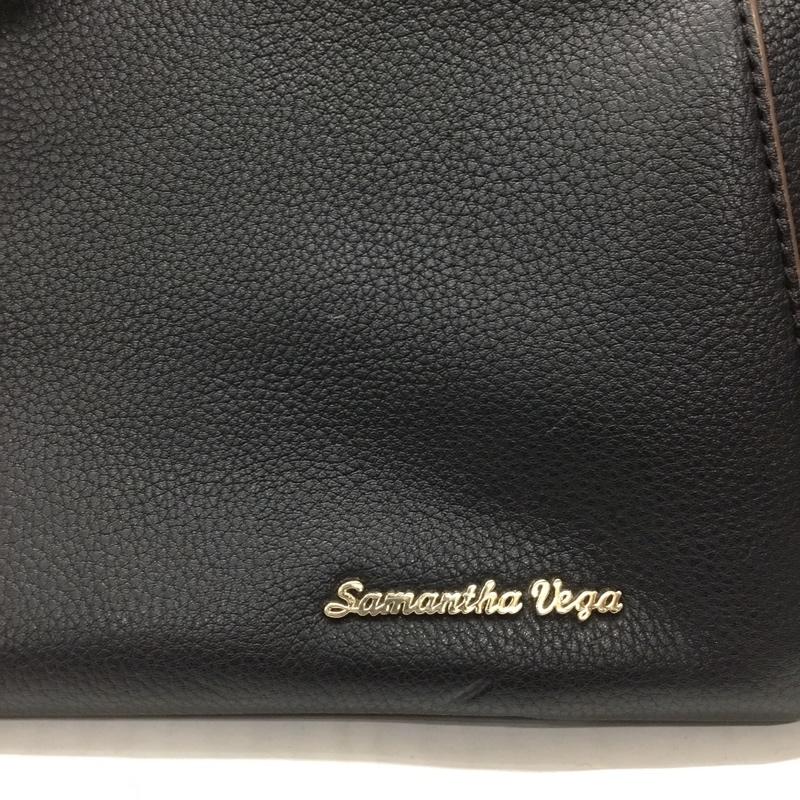 サマンサベガ Samantha Vega ハンドバッグ ハンドバッグ ミニボストン ショルダー 2WAY ロゴ、文字 黒 / ブラック /  レディース USED 古着 中古 10108549