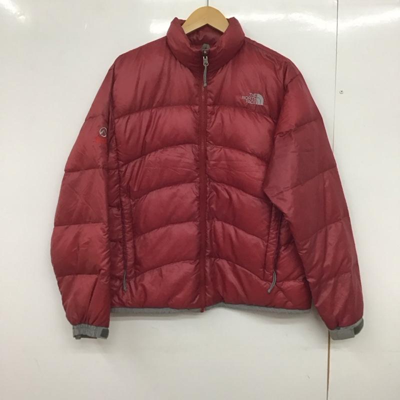 ザノースフェイス THE NORTH FACE ジャケット、上着 ダウンジャケット ジップアップジャケット ダウンジャケット アウター XL ロゴ、文字 えんじ / ワインレッド /  レディース USED 古着 中古 10146735