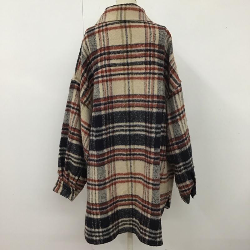 ジーナシス JEANASIS ジャケット、上着 ジャケット、ブレザー JS071099AD シャツジャケット FREE チェック ベージュ / ベージュ / X 紺 / ネイビー / X 赤 / レッド /  レディース USED 古着 中古 10112562