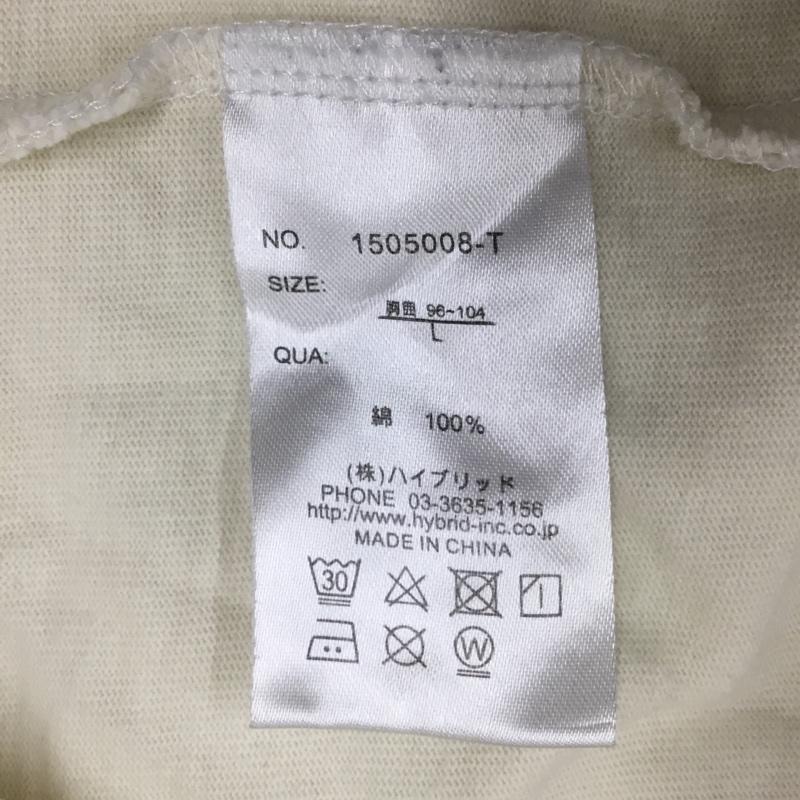 ヴィジョン VISION Tシャツ 半袖 1505008-T スケボー 刺繍 クルーネック バックプリント L ワンポイント アイボリー / アイボリー /  メンズ USED 古着 中古 10117759