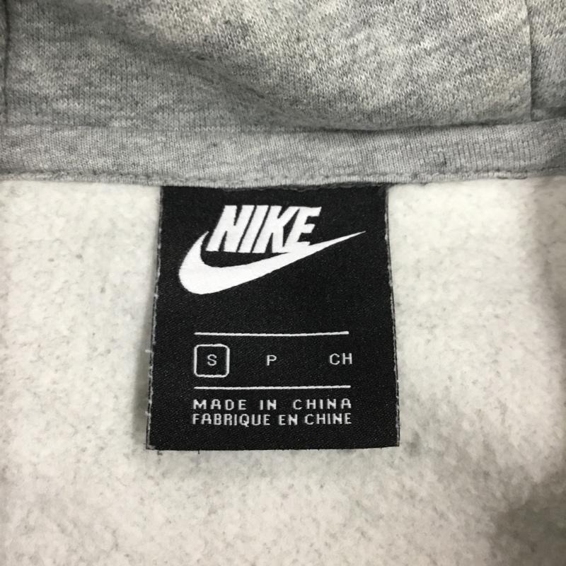 ナイキ NIKE パーカー 長袖 931901-063 ジップアップパーカー 裏起毛 スウェットパーカー S ロゴ、文字 灰 / グレー /  メンズ USED 古着 中古 10110992