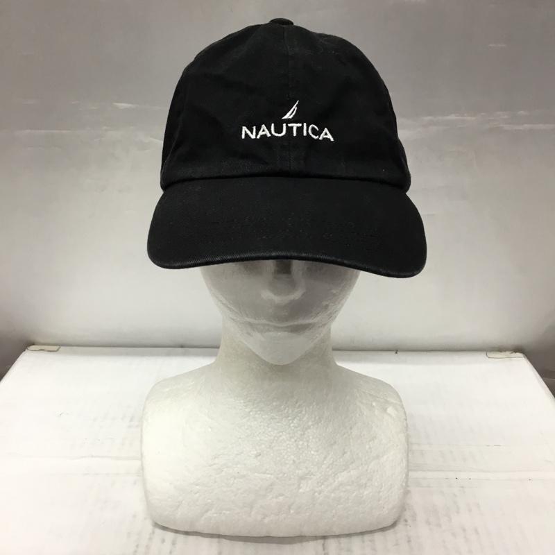 ノーティカ NAUTICA 帽子 キャップ 6パネルキャップ コットン ロゴ、文字 黒 / ブラック /  メンズ USED 古着 中古 10107912