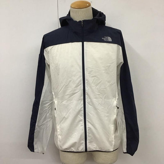 ザノースフェイス THE NORTH FACE ジャケット、上着 ジャンパー、ブルゾン NP21668 スワローテイルベントフーディー ジップアップジャケット ナイロンジャケット L ロゴ、文字 白 / ホワイト / X 紺 / ネイビー /  メンズ USED 古着 中古 10110417