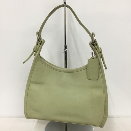 コーチ COACH ハンドバッグ ハンドバッグ 4106 レザー 無地 薄緑 / ライトグリーン /  レディース USED 古着 中古 10146901