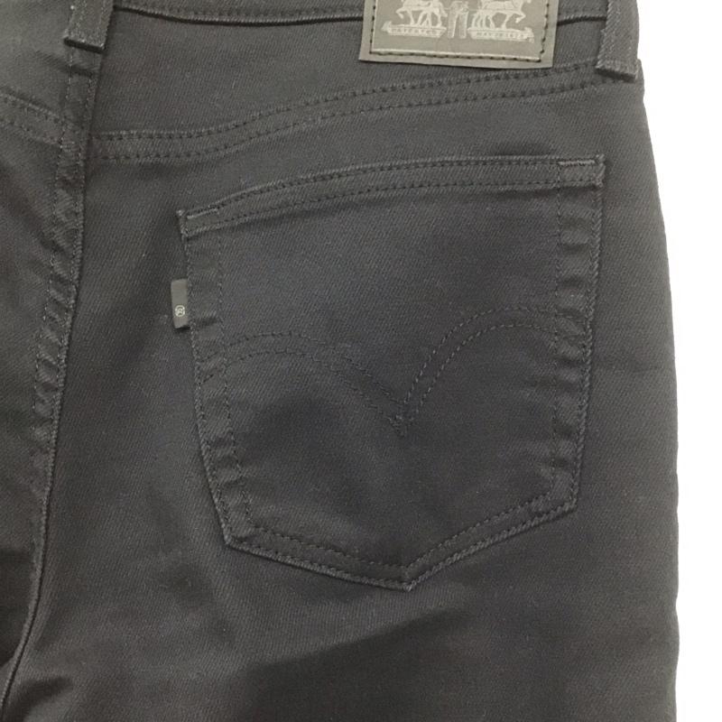リーバイストラウスアンドコー Levi Strauss & co. パンツ デニム、ジーンズ デニムパンツ スリムパンツ カジュアルパンツ ストレッチパンツ 27インチ 無地 黒 / ブラック /  レディース USED 古着 中古 10146942