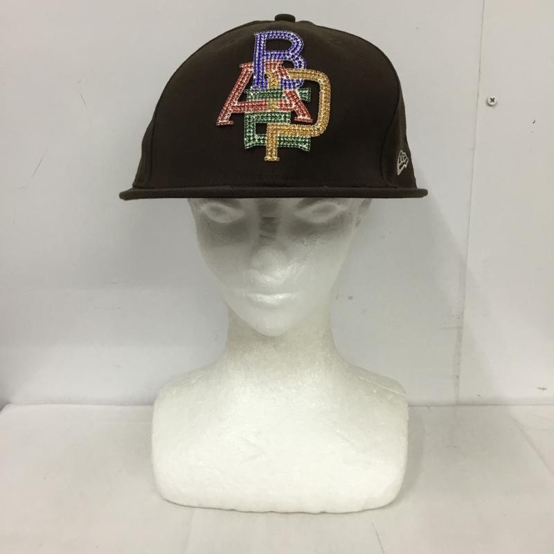アベイシングエイプ A BATHING APE 帽子 キャップ NEW ERA ウール ロゴ、文字 茶 / ブラウン /  メンズ USED 古着 中古 10125214