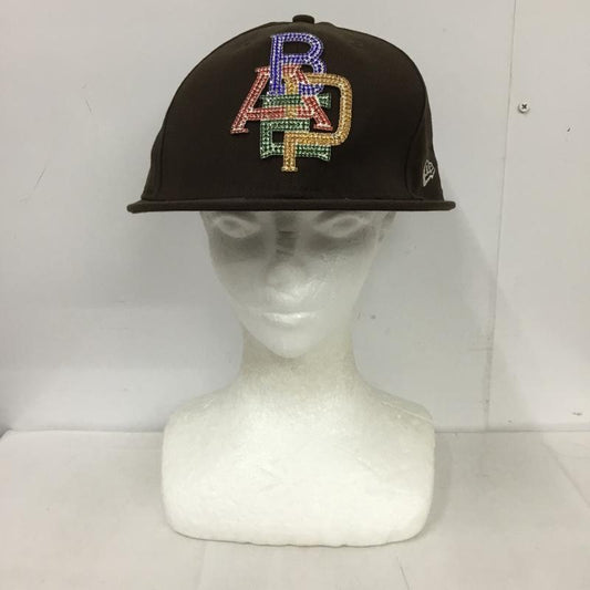 アベイシングエイプ A BATHING APE 帽子 キャップ NEW ERA ウール ロゴ、文字 茶 / ブラウン /  メンズ USED 古着 中古 10125214