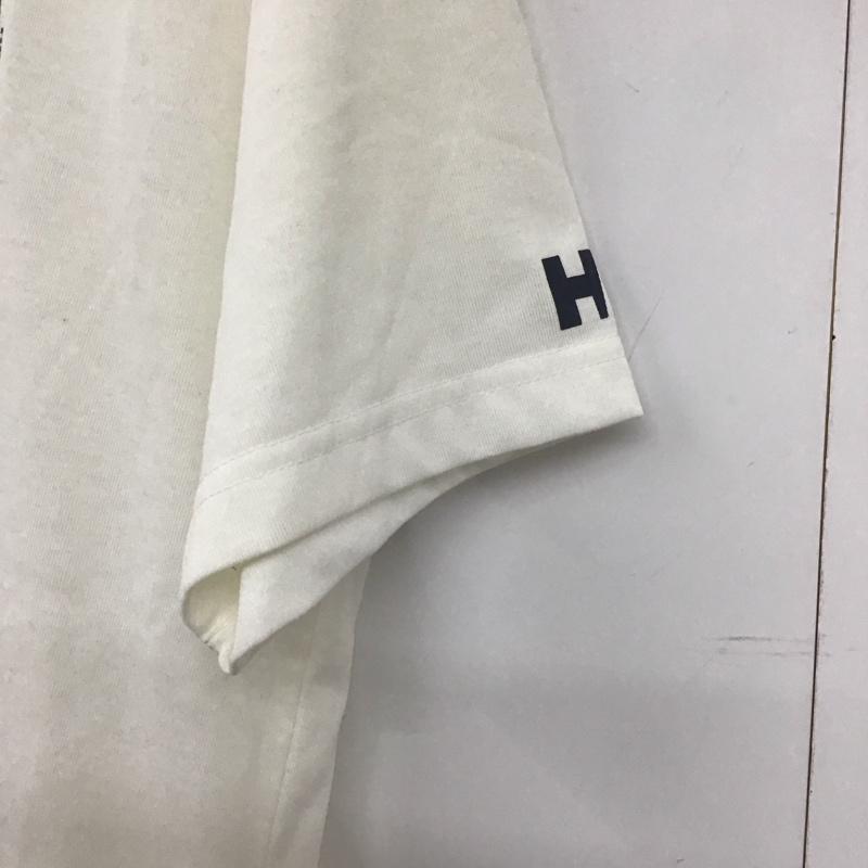 ヘリーハンセン HELLY HANSEN Tシャツ 半袖 半袖カットソー プリントTシャツ クルーネックカットソー XL ロゴ、文字 白 / ホワイト /  メンズ USED 古着 中古 10140690