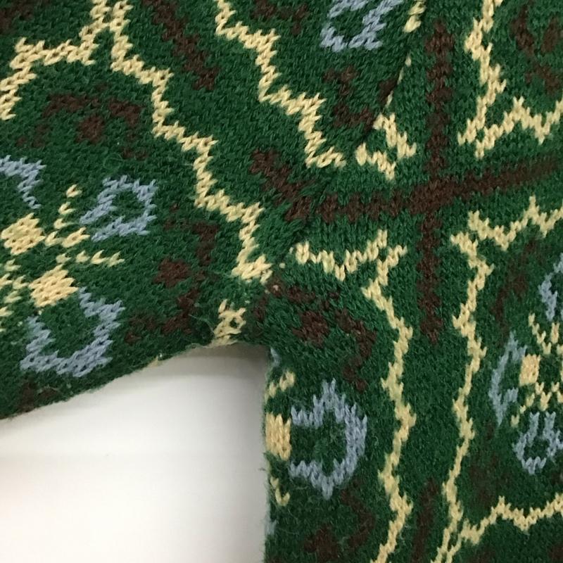 エヘカソポ ehka sopo カーディガン 長袖 1606325 クルーネック FREE 総柄 マルチカラー / マルチカラー /  レディース USED 古着 中古 10147176