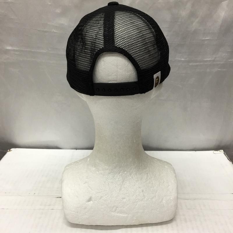 アベイシングエイプ A BATHING APE 帽子 キャップ メッシュキャップ BAPE ロゴ、文字 黒 / ブラック /  メンズ USED 古着 中古 10119943