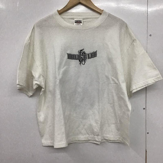 古着 USED Tシャツ 半袖 半袖カットソー プリントTシャツ クルーネックカットソー XL プリント 白 / ホワイト /  メンズ USED 古着 中古 10147989
