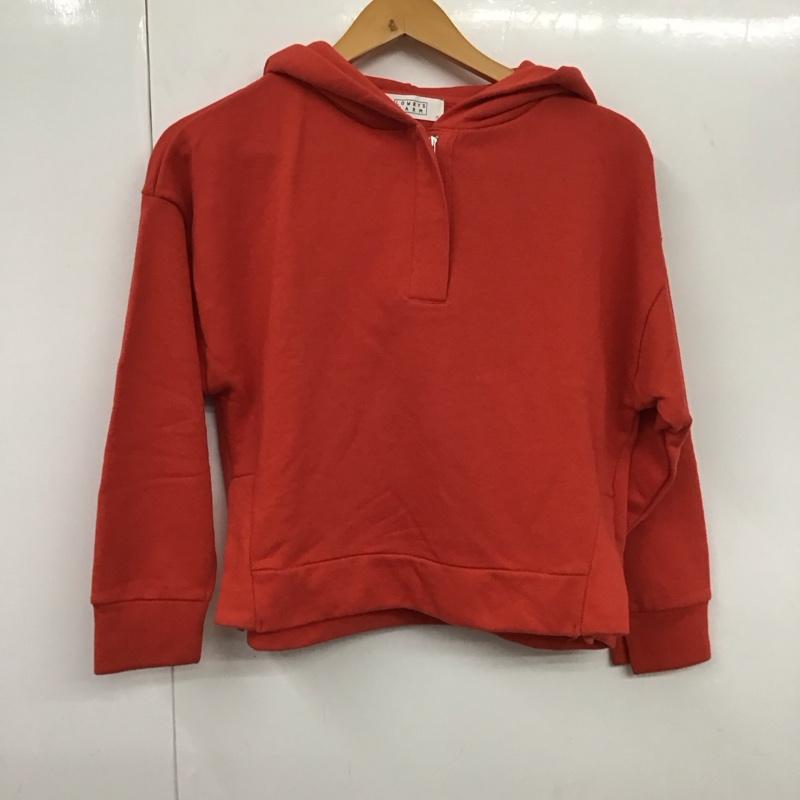 ローリーズファーム LOWRYS FARM パーカー 長袖 フーディ M 無地 赤 / レッド /  レディース USED 古着 中古 10130302