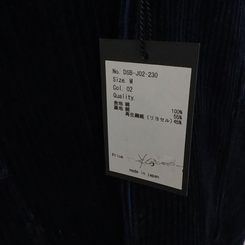 サルバム sulvam ジャケット、上着 ジャケット、ブレザー DSB-J02-230 Danner-s コーデュロイ タグ付き M ロゴ、文字 紺 / ネイビー /  メンズ USED 古着 中古 10120200