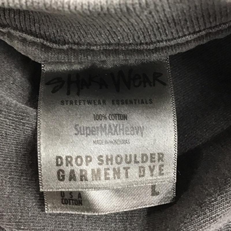 シャカ SHAKA Tシャツ 半袖 半袖カットソー プリントTシャツ クルーネックカットソー L 無地 灰 / グレー /  メンズ USED 古着 中古 10124657