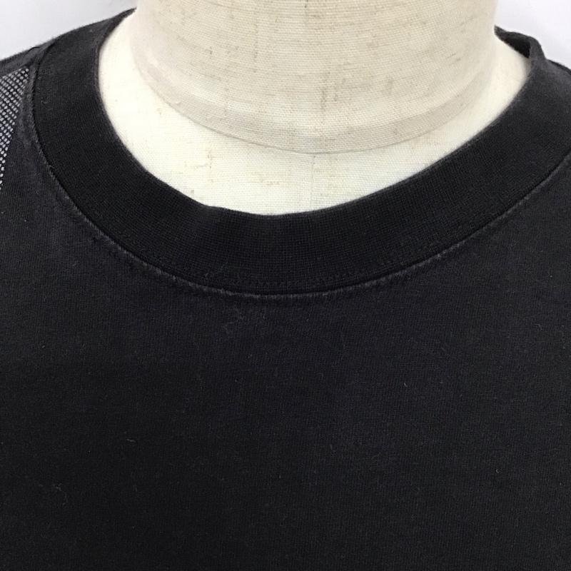 マリテフランソワジルボー MARITHEFRANCOISGIRBAUD Tシャツ 長袖 ロンT クルーネック XXL ロゴ、文字 黒 / ブラック /  メンズ USED 古着 中古 10112679