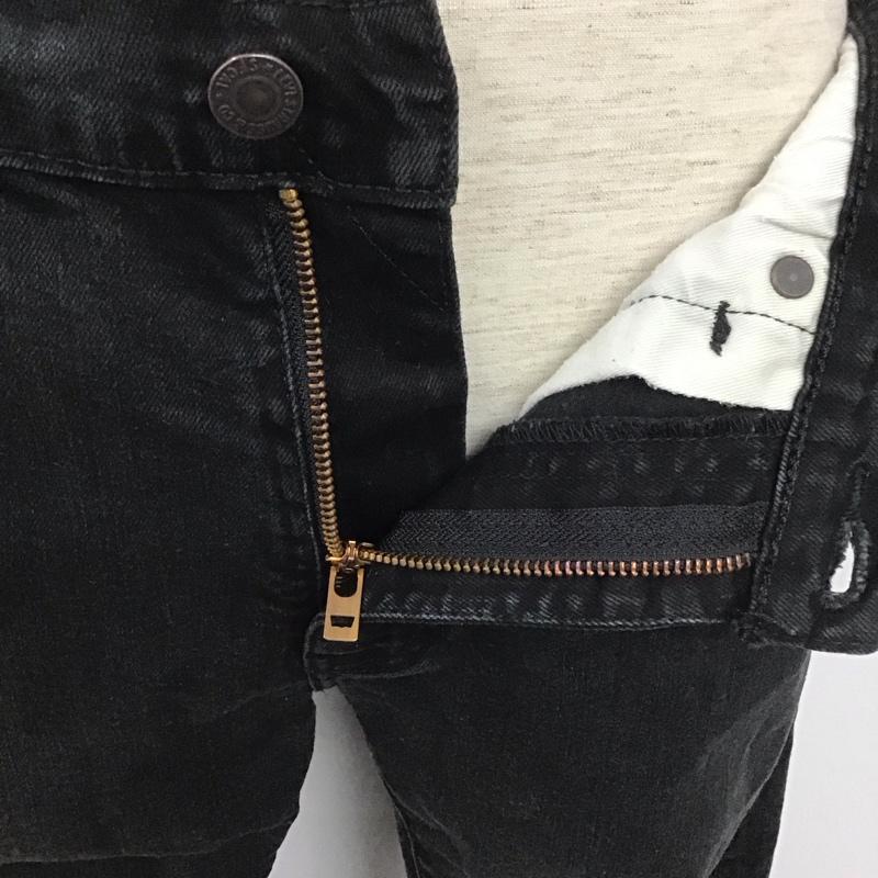リーバイストラウスアンドコー Levi Strauss & co. パンツ デニム、ジーンズ デニムパンツ スリムパンツ ジーンズ カジュアルパンツ ストレートパンツ 32インチ 無地 黒 / ブラック /  メンズ USED 古着 中古 10110205