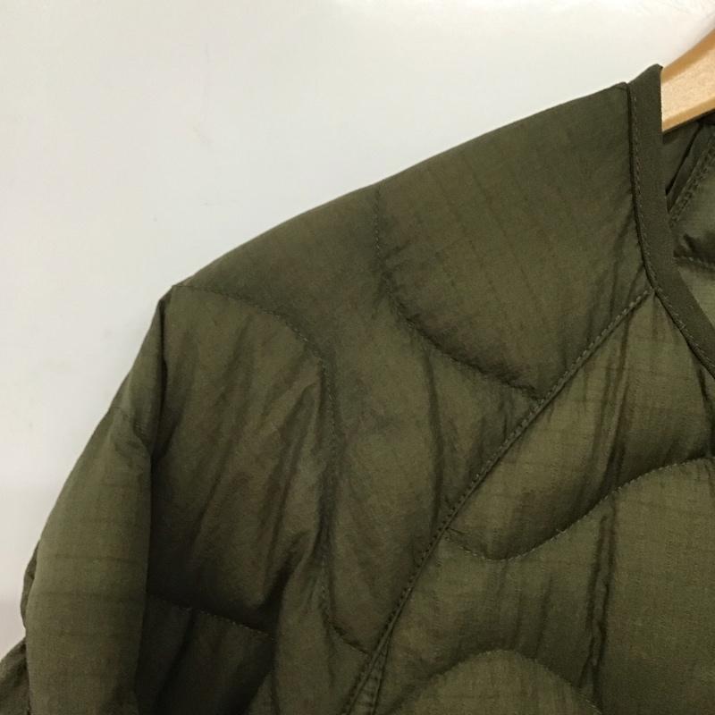ユニクロ UNIQLO ジャケット、上着 ジャンパー、ブルゾン 311-442562 ダウンジャケット アウター キルティングジャケット S 無地 カーキ / カーキ /  メンズ USED 古着 中古 10145833