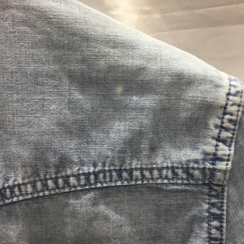 レミ レリーフ REMI RELIEF シャツ、ブラウス 長袖 長袖シャツ カラーシャツ ポケットシャツ 長袖カットソー デニムシャツ XS 無地 インディゴ / インディゴ /  メンズ USED 古着 中古 10117711