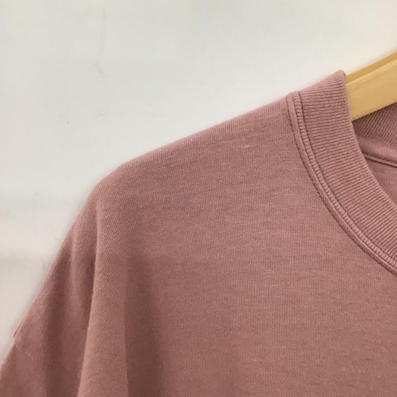 ムー mù_ Tシャツ 半袖 半袖カットソー 無地Tシャツ クルーネックカットソー 無地 桃 / ピンク /  メンズ USED 古着 中古 10150501