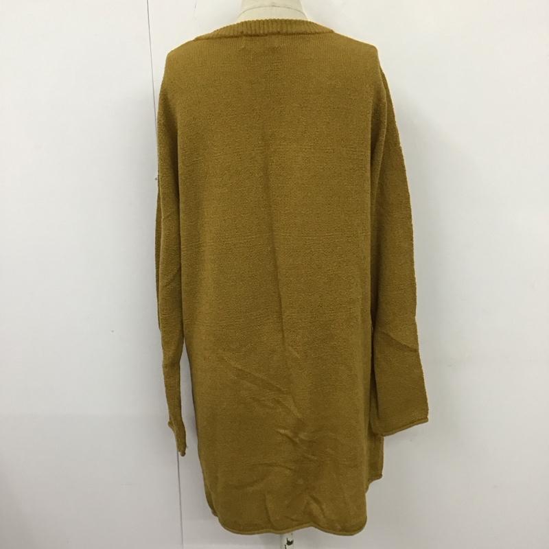 チチカカ チチカカ カーディガン 長袖 M 無地 マスタード / マスタード /  レディース USED 古着 中古 10121382