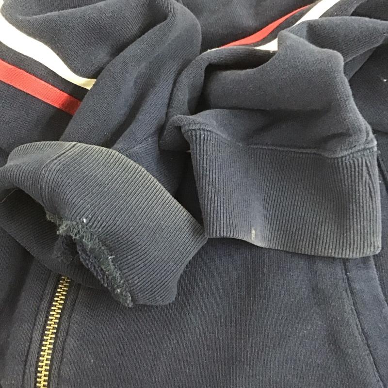 トミーヒルフィガー TOMMY HILFIGER ジャケット、上着 ジャンパー、ブルゾン ジップアップジャケット スウェットジャケット カジュアルジャケット L ロゴ、文字 紺 / ネイビー /  メンズ USED 古着 中古 10106340