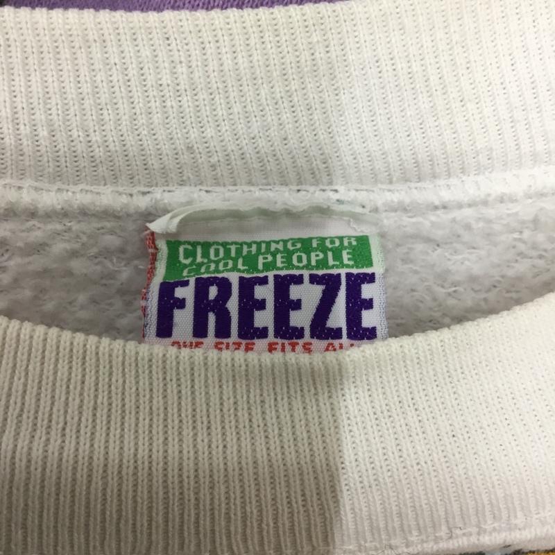 古着 USED トレーナー 半袖 スウェット XXL FREEZE XXL キャラクター 白 / ホワイト /  メンズ USED 古着 中古 10150796