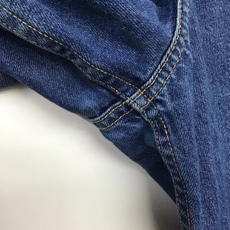 ザラ ZARA パンツ デニム、ジーンズ デニムパンツ ワイドパンツ カジュアルパンツ 36インチ 無地 インディゴ / インディゴ /  レディース USED 古着 中古 10142458