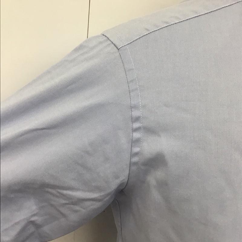 グリーンレーベルリラクシング green label relaxing シャツ、ブラウス 長袖 3211-135-2948 バンドカラー M 無地 水色 / ライトブルー /  メンズ USED 古着 中古 10118325