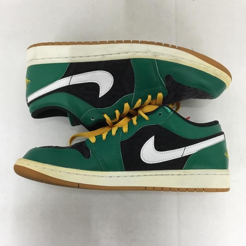 ナイキ NIKE スニーカー スニーカー DQ8422-300 AIR JORDAN 1 LOW SE MALACHITE 26.5cm 26.5cm ロゴ、文字 黒 / ブラック / X 緑 / グリーン /  メンズ USED 古着 中古 10142088