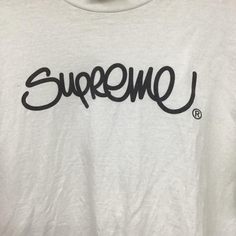 シュプリーム Supreme Tシャツ 半袖 半袖カットソー プリントTシャツ クルーネックカットソー L ロゴ、文字 白 / ホワイト /  メンズ USED 古着 中古 10149190