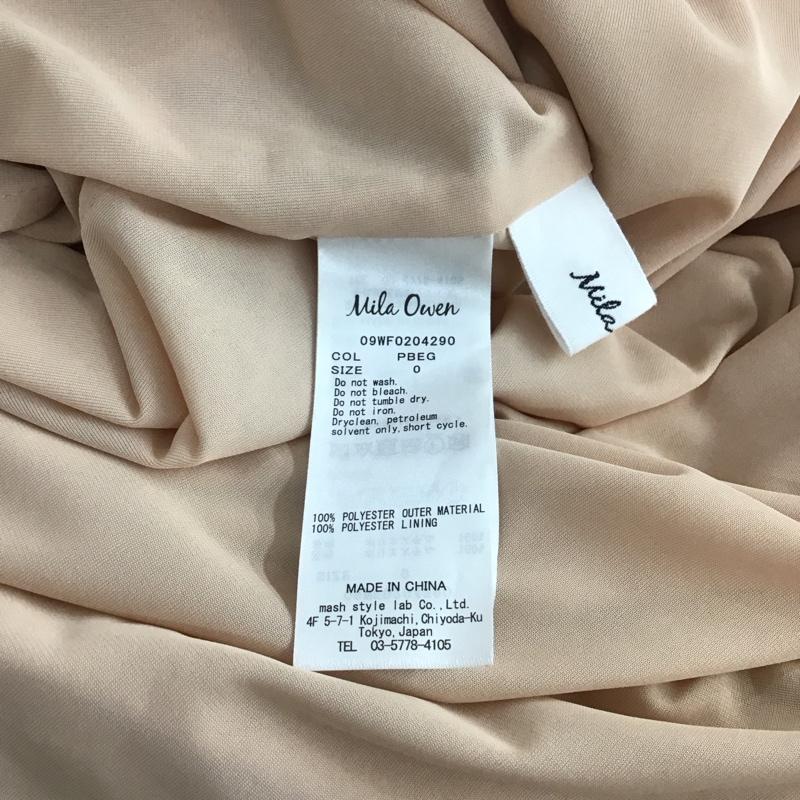 ミラオーウェン Mila Owen ワンピース ロングスカート 09WF0204290 0 無地 桃 / ピンク / X ベージュ / ベージュ /  レディース USED 古着 中古 10147923