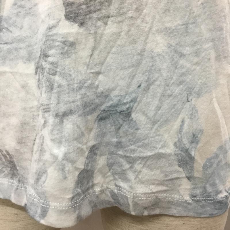 ザラメン ZARA MAN Tシャツ 半袖 0495 419 406 胸ポケット クルーネック S 総柄 水色 / ライトブルー /  メンズ USED 古着 中古 10115527