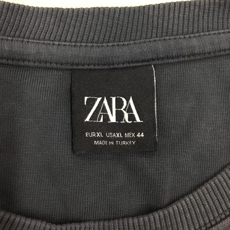 ザラ ZARA Tシャツ 半袖 1165 300 833 クルーネック HEAVY COTTON XL 無地 黒 / ブラック / X 白 / ホワイト /  メンズ USED 古着 中古 10117177