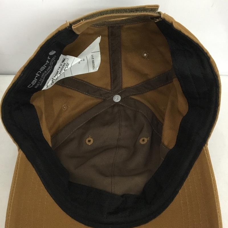カーハート Carhartt 帽子 キャップ 100289 211 CANVAS CAP ロゴ、文字 茶 / ブラウン /  メンズ USED 古着 中古 10149467