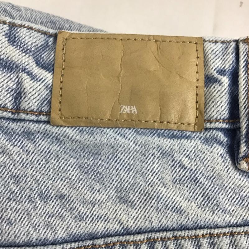 ザラ ZARA パンツ デニム、ジーンズ デニムパンツ ワイドパンツ カジュアルパンツ 38インチ 無地 インディゴ / インディゴ /  レディース USED 古着 中古 10128757