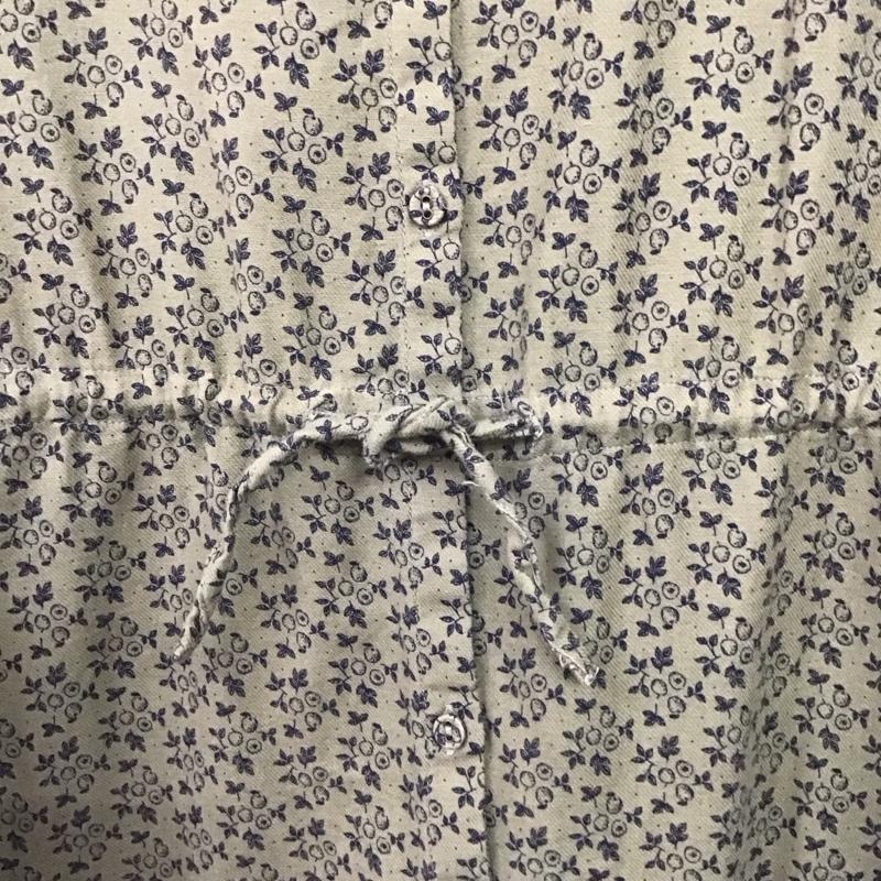 サマンサモスモス Samansa Mos2 ワンピース ロングスカート 1102979 襟付き 長袖 シャツワンピース FREE 総柄 カーキ / カーキ /  レディース USED 古着 中古 10142250