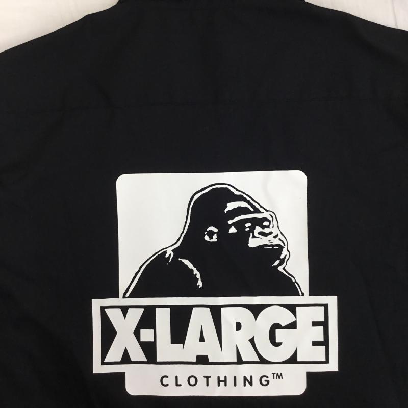 エクストララージ XLARGE シャツ、ブラウス 半袖 M ロゴ、文字 黒 / ブラック /  メンズ USED 古着 中古 10110707