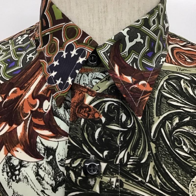 古着 USED シャツ、ブラウス 長袖 MEJEUREX 日本製 胸ポケット M 総柄 マルチカラー / マルチカラー /  メンズ USED 古着 中古 10107664